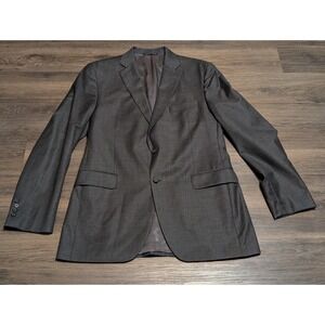 Jack Victor Saks Fifth Ave Dudley CT Wool Blazer Jacket Mens‎ Size 44 L Gray